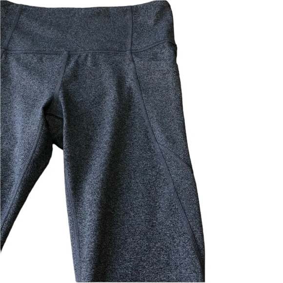 Athleta Cropped Leggings Side Pockets Gray Small - Picture 3 of 10